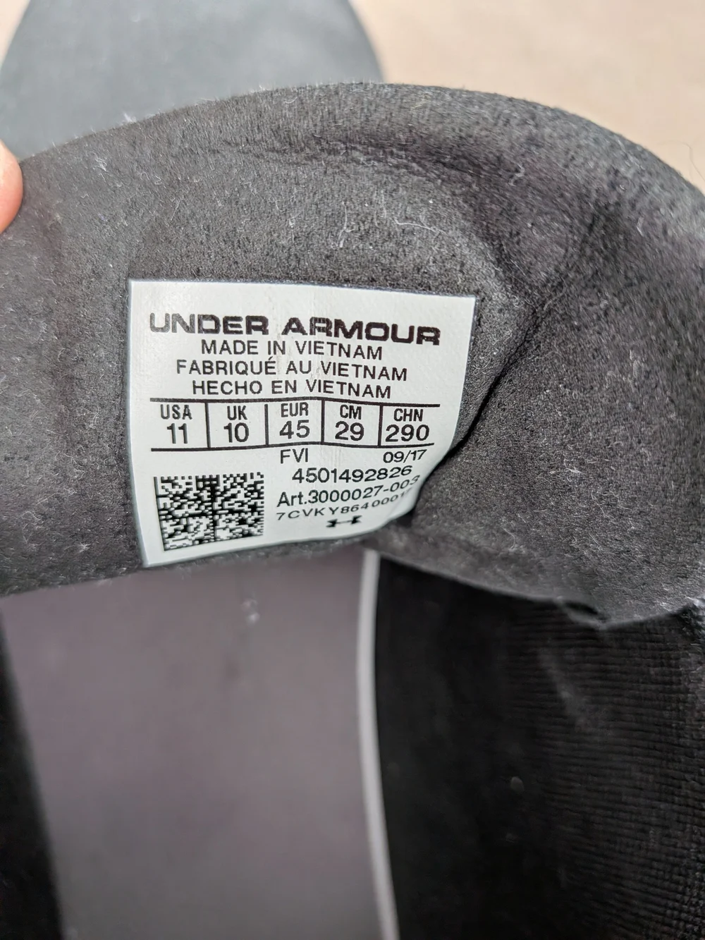 Under Armour Men's Black Canvas Chukka Boots